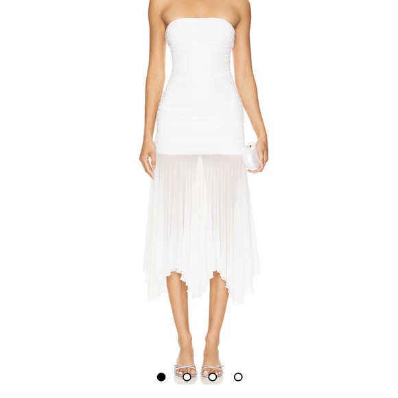superdown Dresses & Skirts - Superdown White Strapless Midi Dress